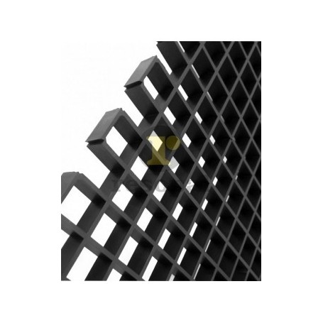 REJILLAS TIPO "RESOPAL" 300x600 mm. NEGRA