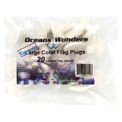 OCEAN WONDERS, LARGE CORAL FRAG PLUGS 30mm (20 pcs)