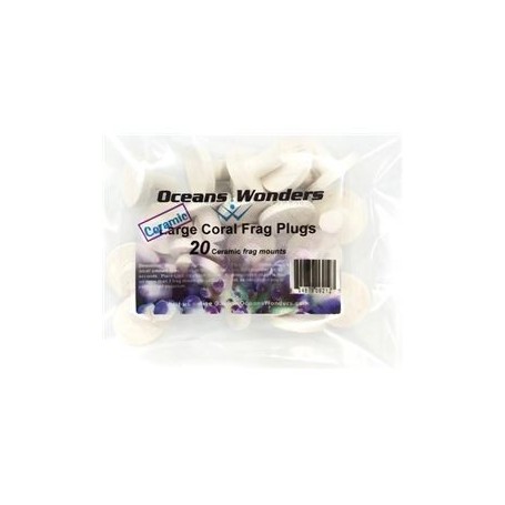 OCEAN WONDERS, LARGE CORAL FRAG PLUGS 30mm (20 uds)
