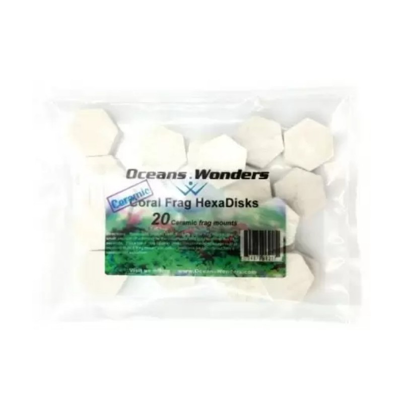 Coral Frag Hexadisks 30 mm (20ud) – Oceans Wonders