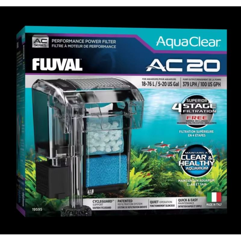FILTRO MOCHILA AQUA CLEAR FLUVAL AC 20